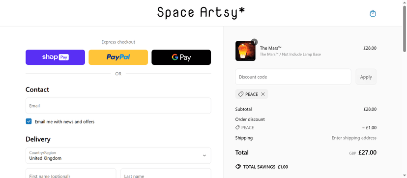 Space Artsy Discount - 15% Off on Luxury Space Artworks